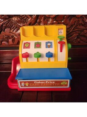 2015 Fisher-Price #2073 Toy Register with Coins Works Mattel